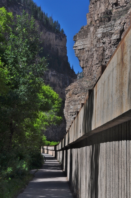 the Glenwood Canyon bike path